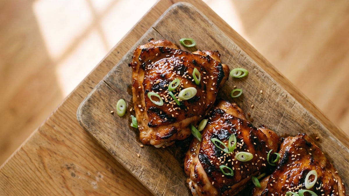 Grilled chicken glazed with Gem Juice Original